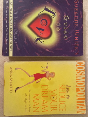 Guide to Love astrology book by Suzanne White used with free Cosmopolitan book