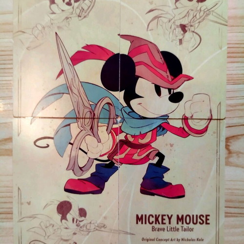 Disney Lorcana TCG The First Chapter Mickey Complete Puzzle Art cards like new