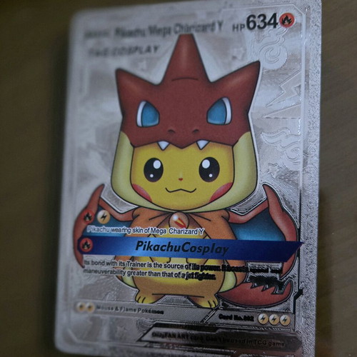 Pikachu Cosplay Charizard Y Pokémon Card like new