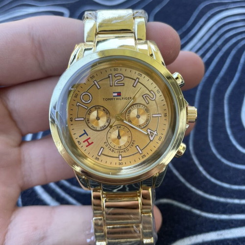 Tommy Hilfiger men's watch gold color new