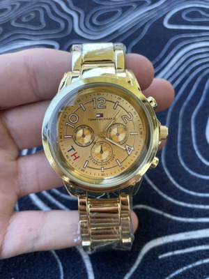 Tommy Hilfiger men's watch gold color new