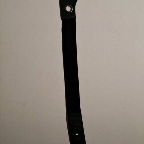 Black wide belt used with elastic and rhinestones adjustable
