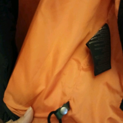 Blessed by Mareiano men's jacket XL like new, waterproof, black orange