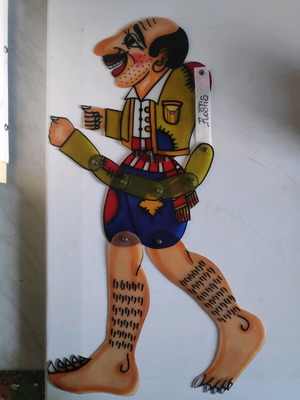 Kostis shadow theater figures new, plastic, 54 cm height