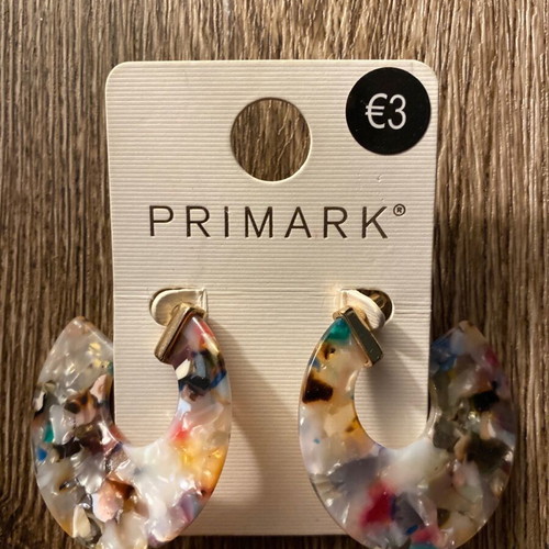 Colored hoop earrings new