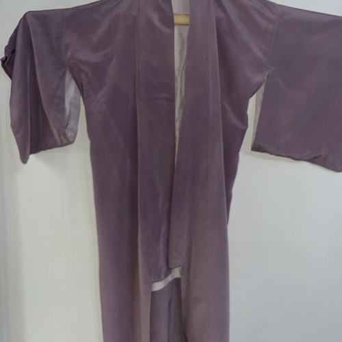 Kimono from Japanese silk and cotton like new, purple, one size