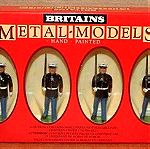  Μεταλλικά Στρατιωτάκια Britains 7302 Hand Painted Made in England (1982) Κλίμακα: 1/32 1 US Marine Segeant & 5 Marines Marching Καινούργιο Τιμή 40 ευρώ