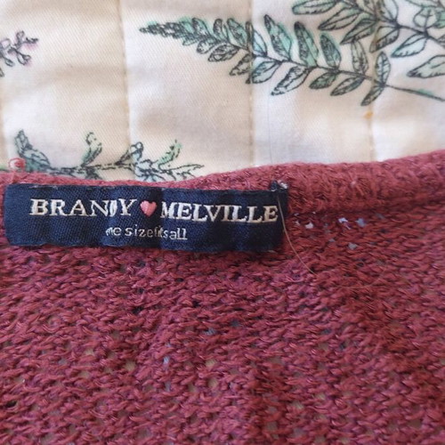 Blouse long-sleeve knitted thin like new, purple