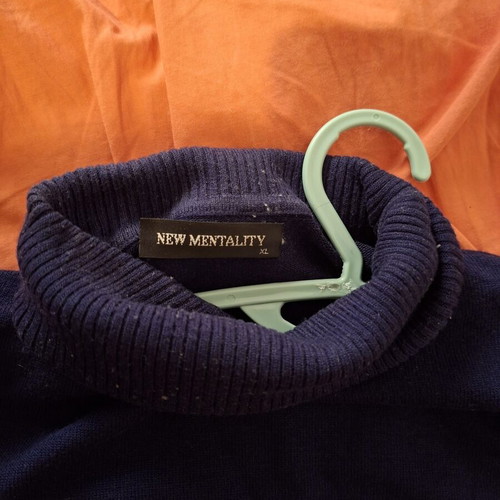 Turtleneck sweater like new, dark blue, XL by Abrand Jeans