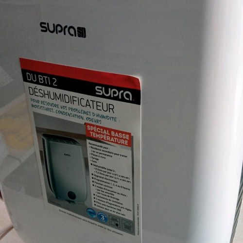 Supra DU BTI 2 dehumidifier like new with zeolite and ionizer 8lt