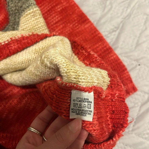 Vintage orange pullover like new