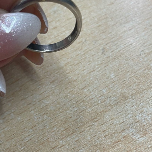 Silver gold ring 925 and 585 used, size 55