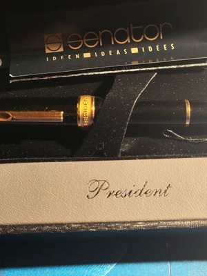 Συλλεκτική πένα Senator President Black With Gold Nib σαν καινούργιο