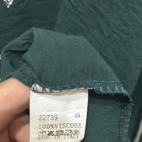 Maxi oversize blouse tunic with Snoopy print, dark green