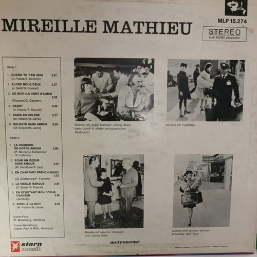 Mireille Mathieu vinyl record used