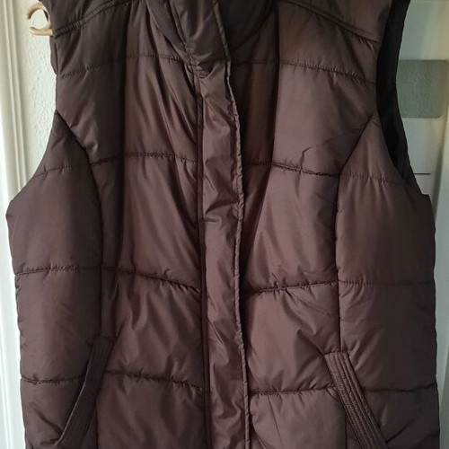 Giada women's brown sleeveless jacket XL48/50 like new