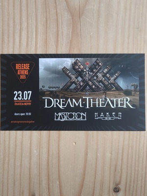 Dream Theater Concert Ticket 23-7-2025 like new