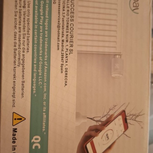 Set of 2 smart radiator thermostats Zigbee new