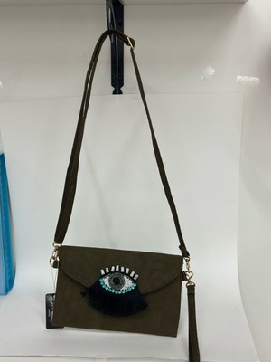 Velvet khaki bag new with tag Bag to Bag