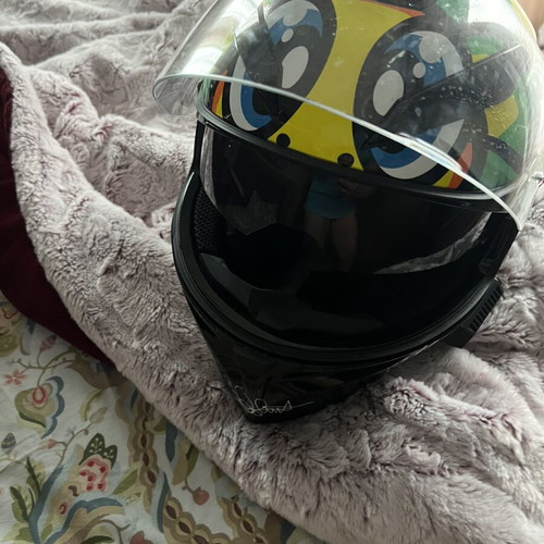 AGV K3 helmet like new with clear and tinted visors and intercom