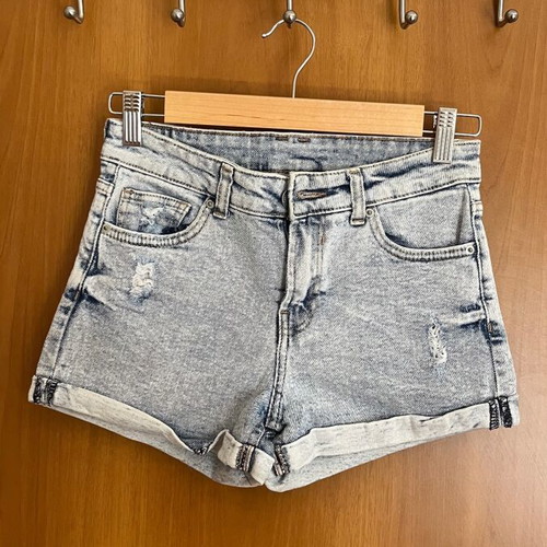 Bershka blue shorts used, size XS