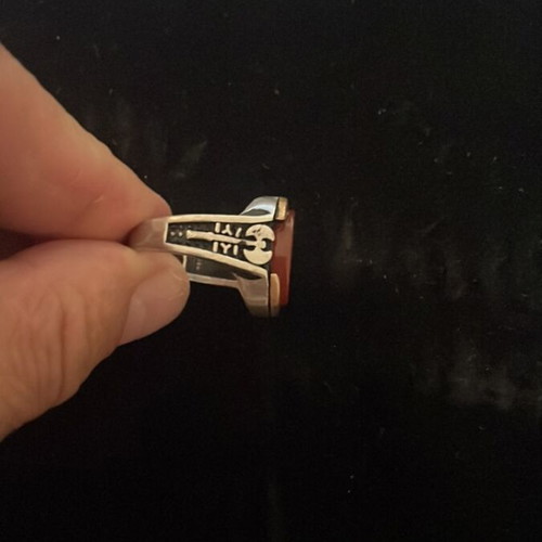 Large vintage 925 silver ring used in very good condition