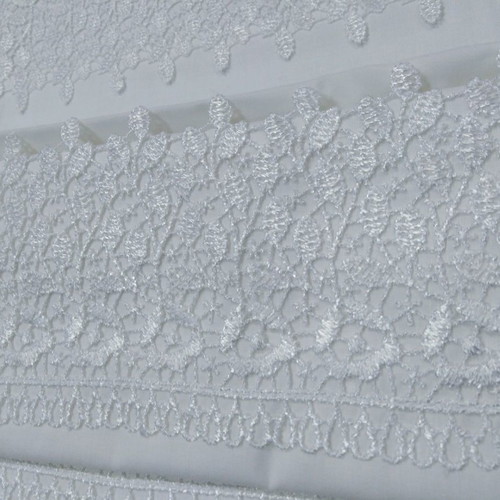 Bed sheet set super king with lace 2.30x2.60 100% cotton