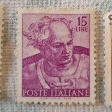 Michelangiolesca Italian stamps collection used, 3 pieces (1961)