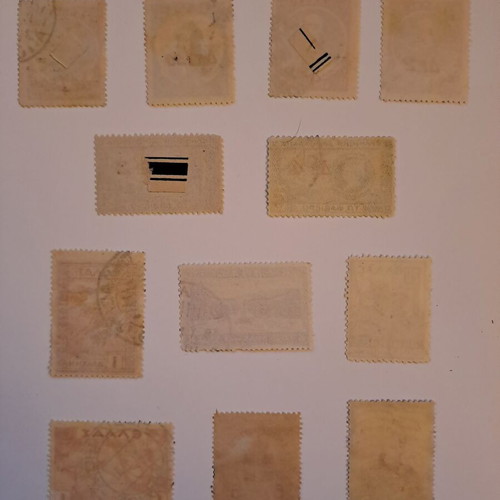 Used stamps 1932-1936, 14 sealed