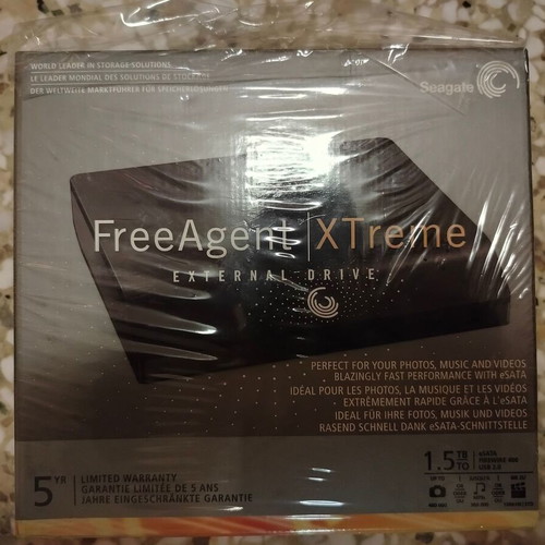 Seagate FreeAgent Xtreme HDD external 3.5", 1.5TB used, vintage for retro PC