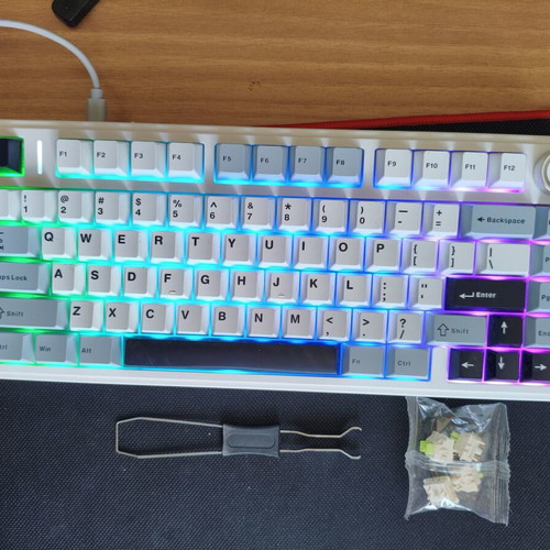 AULA Mechanical Keyboard 75% Layout New, Tri-mode Wireless Wired