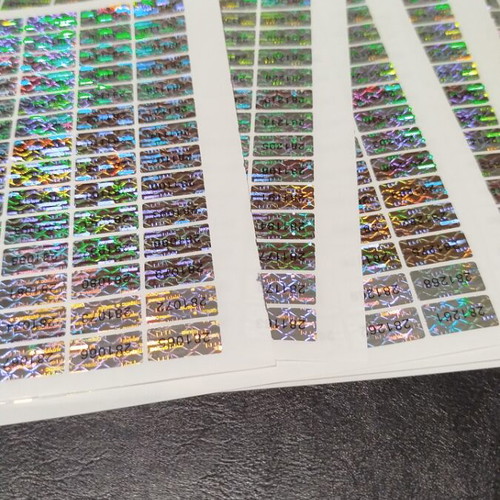 Security stickers new, pack of 490 pieces with iridescent colors