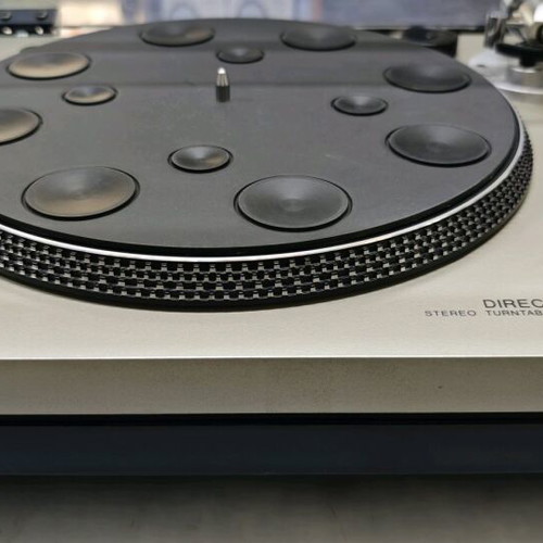 Sony PS 3300 Direct Drive turntable used with cracked lid