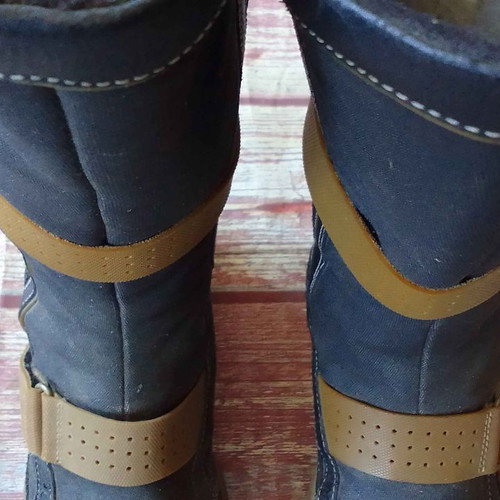 Women's leather motorcycle boots used, size 37