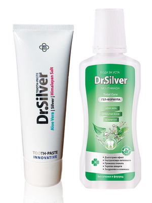 Dr. Silver Innovative Toothpaste 75 ml and Mouthwash 250 ml new