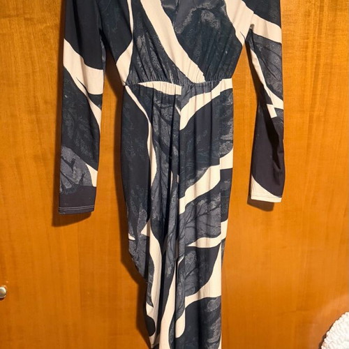Dress new sexy with large bust opening and shoulder pads, size S-M