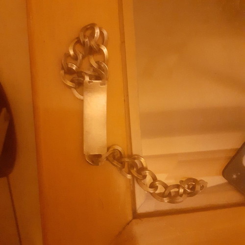 Silver dog tags and keychain used, 925-950 grade