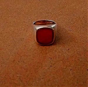 Δαχτυλίδι με κορνεόλη - Ασήμι 925