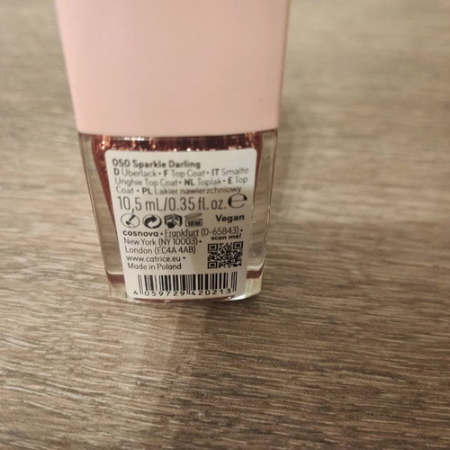 Catrice nail polish like new, Sparkle Darling glitter shade