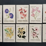Argentina mint flower stamp set