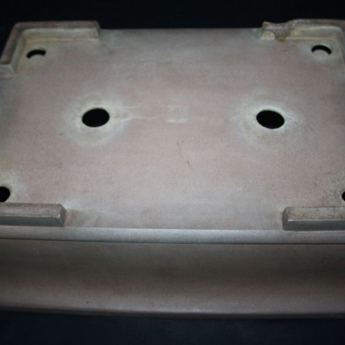 Japanese Tokoname Kisen flowerpot 44.5x33x11 cm used with crack