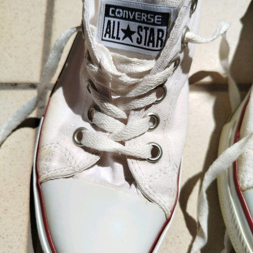 Converse Allstar women's white shoes used