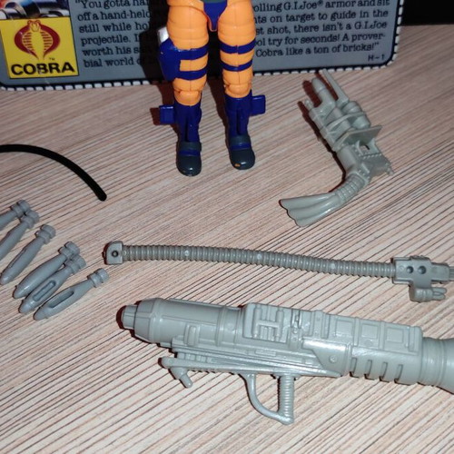 G.I.JOE Heat-Viper (v1) 1989 action figure used, complete with accessories
