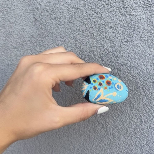 Handmade stone fish new