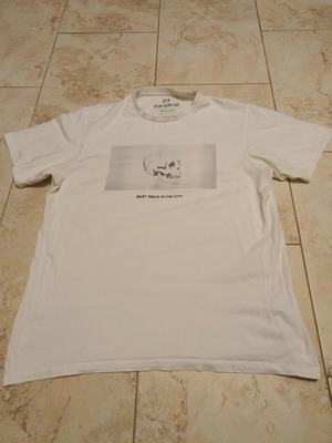 Pull & Bear white short-sleeve shirt XL used