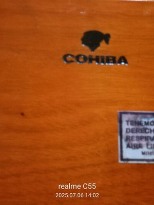 Κασετίνα Cohiba από Κούβα με κόφτη σαν καινούργιο