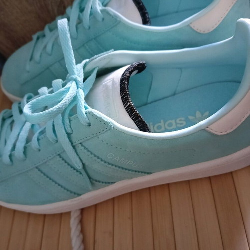 adidas gazelle silver green womens adidas Campus 80s ID7318 main image 1
