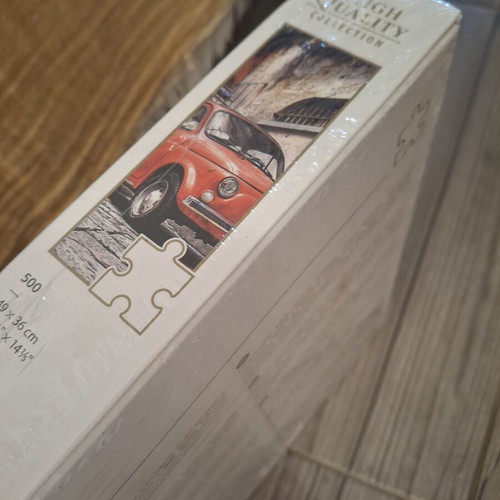 Clementoni Puzzle 500 Pieces New Red Fiat 500