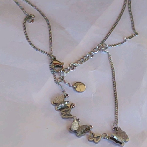 Steel Necklace New, Gold and Silver Color