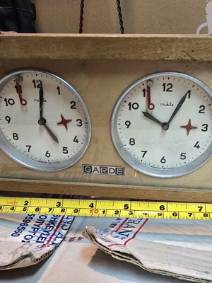 Vintage Garde Ruhla chess clock, mechanical